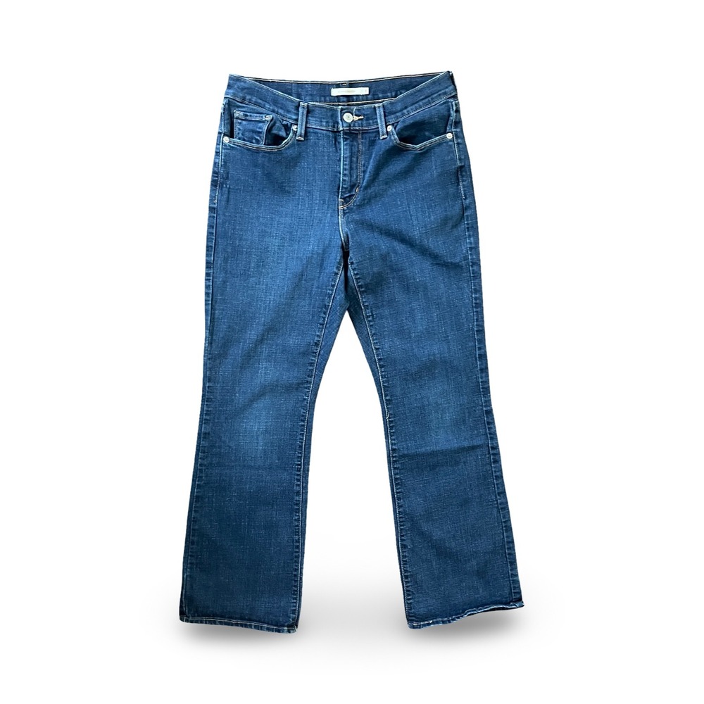 Levis Classic Boot Cut Jeans Women's Size 8 Medium Wash Blue Mid-Rise Stretch